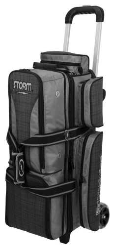 Storm 2-Ball Rolling Thunder Signature Double Roller Bowling Bag Platinum